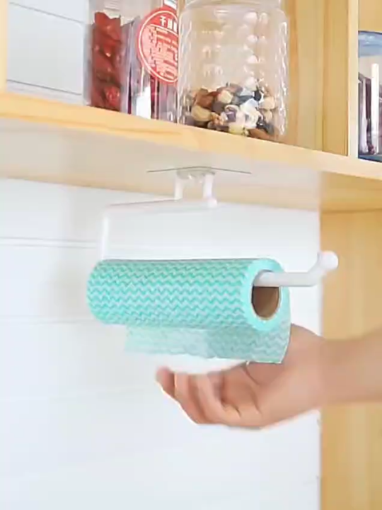 Paper Towel Holder for Kitchen | Tissue Roll Stand | Wall/Counter Mount Towel Dispenser | Strong & Durable Kitchen Organizer