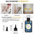 100g UV Resin Clear,random molds 5pcs Hard,Upgraded Crystal Clear Epoxy Resin Up Premixed UV Cure Resin for Craft Jewelry Making. 