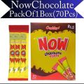 Candyland Now Chocolate Paste (Pack Of 1Box 70 Pieces) / Special Childeren Favorite Chocolate / Chocolate Sip / Now Original/ With Affordable Price. 