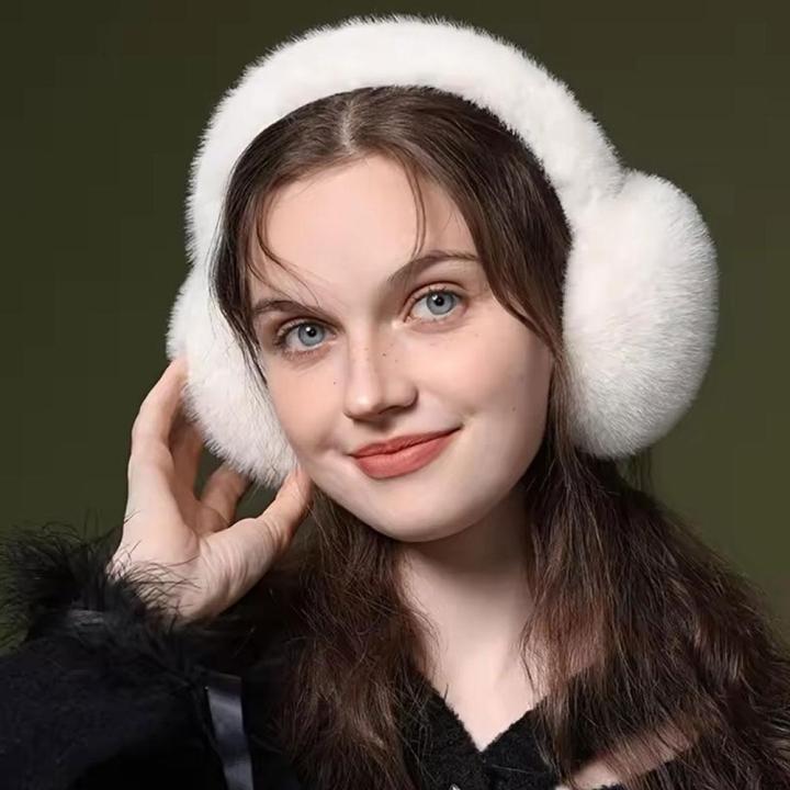 Fashion%20Winter%20Warm%20Earmuffs%20Fluffy%20Ear%20Muff%20for%20Women%20Soft%20Plush%20Earmuffs%20Girls%20Boys%20Cold%20Weather%20Ear%20Warmer%20Foldable%20Earflaps%20-%20Image%204