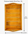 High Quality Premium Wooden Tray for Storage | Multipurpose (Big Size) with Handle Dinner Trays, Tea Tray, Bar Tray, Breakfast Tray. 