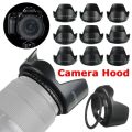 VIKEFON Camera Lens Hood - 49 52 58 55 62 67 72 77 82 MM for    DSLR SLR Camera Lente Protector Shade. 