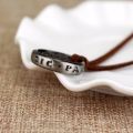 Movie Game Uncharted 4 Necklace Nathan Drake Cosplay Ring Leather Code Ancient Vintage Pendant Jewelry Prop. 