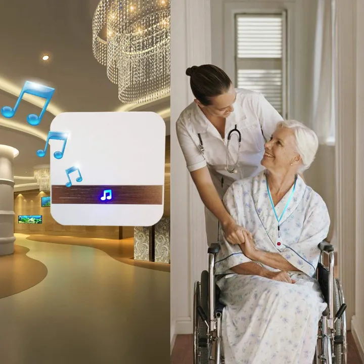 Wireless Caregiver Pagers Call Bell for Elderly Monitoring,Wearable SOS ...