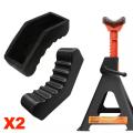 Universal Car Slotted Lift Jack Stand Rubber Pad Floor Adapter Frame Rail Pinch Lifting Repair Tools Safety Grip Pads 3Ton 6Ton. 