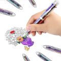 6 Colored Ballpoint Pens in One Stick, Cartoon Ballpoint Pen Colors, Press the Pen Student Stationery. 