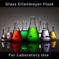 Glass Conical Flask 50ml (1–6 Pcs) – Borosilicate 3.3 Laboratory Erlenmeyer Narrow neck Flask with Graduated Markings – Durable, Heat & Chemical-Resistant Low Form Flask for Mixing, Heating, Experiments, and Storage in School, College, Professional Labs. 