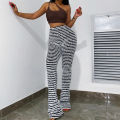 Color Block Stripes Pants Women High Waist Loose Sweatpants Women's Bodycon All-match Summer Trouseres For Female 2023.