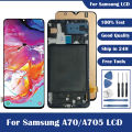 Super AMOLED For Samsung Galaxy A70 Display A70 A705 A705F SM-A705F LCD Display + Touch Screen Digitizer Assembly Free Shipping. 