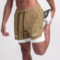 ASRV Mens Quick Dry 2 in 1 Double-deck Shorts Gym Fitness Basketball Jogger Short Pants Summer Sports Workout Bottoms Sweatpants.