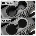 Universal Car Coasters Non-Slip Car Cup Holder Black Grey Car Cup Pad  Mat Auto Interior Accessories Embedded Drink Holder. 