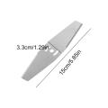 5pcs Metal Grass String Trimmer Head Garden Mower Cutting Cutter Head Stainless Steel diamond-shaped lawn mower accessories. 