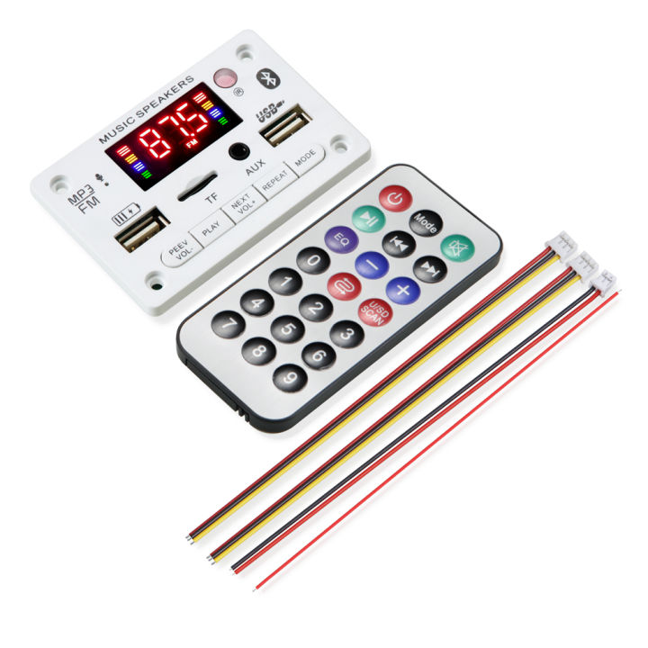 DC%209V%2012V%20Bluetooth%205.0%20MP3%20Decoder%20Board%20Audio%20Module%20USB%20TF%20AUX%20FM%20Radio%20Wireless%20Car%20Music%20Player%20With%20Remote%20Control%20Mic%20-%20Image%207