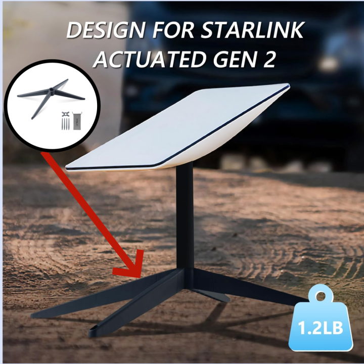 Detachable Magnetic Outdoor Ground Mount Base, Portable Lightweight Starlink Stand for Starlink Gen 2 V2 Dish