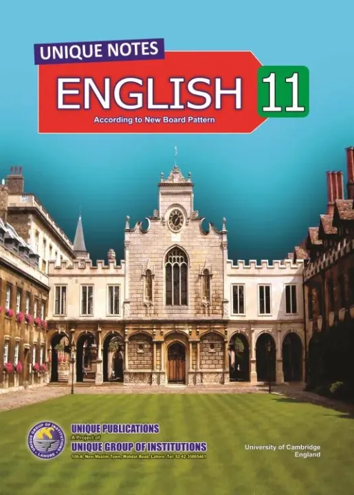 Unique Notes English 11th Class According to New Board Pattern Unique ...