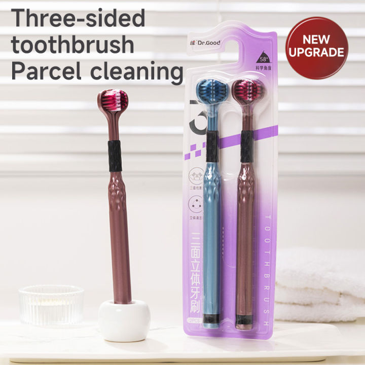 3-Sided%20Toothbrush%20for%20Comprehensive%20Cleaning%20%7C%20Ideal%20Angle%20Design%20%7C%20Raised%20Tongue%20Coating%20Brush%20%7C%202-Pack%20%7C%20Soft%20Bristles%20for%20Ge%20-%20Image%202