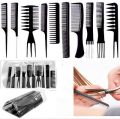 10PCS Hair Stylists Professional Styling Comb Set Variety Pack Great for All Hair.... 