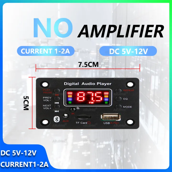5V-12V%20Bluetooth%20Amplifier%20Board%20Complete%20Kit%20with%20Remote%20Display%20Power%20Adapter%20Cable%20&%20%20Box%20for%20Car%20PC%20DIY%20Speaker%20Home%20-%20Image%203
