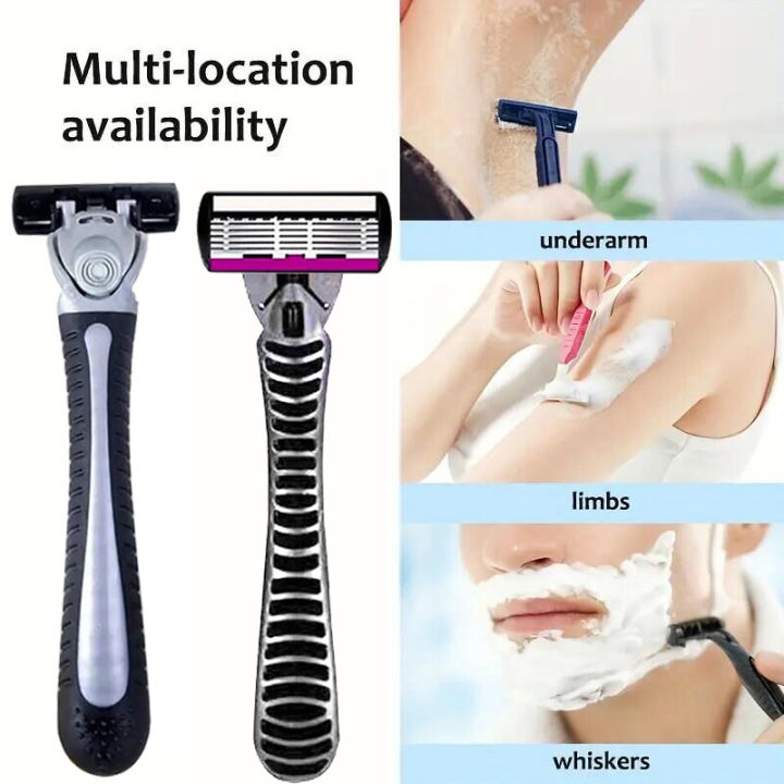6-Layer%20Classic%20Razor,%20Razor%20Set,%20Stainless%20Steel%20Blade,%20Manual%20Safety%20Razor,%20Reusable%20Blade,%20Silicone%20Anti-Skid%20Layer%20-%20Image%205