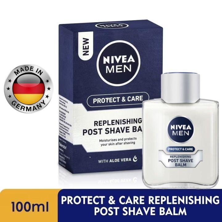 Nivea Men Protect & care replenishing Post Shave Balm 100ml. Aftershave skincare