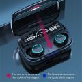M10 TWS Wireless Earbuds V5.3 Waterproof Touch Control with LED Lights. 