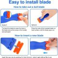 1Set Car Sticker Remover Multipurpose Plastic Small Paint Automotive Film Applying Tool Household Glass Cleaning Scraper.