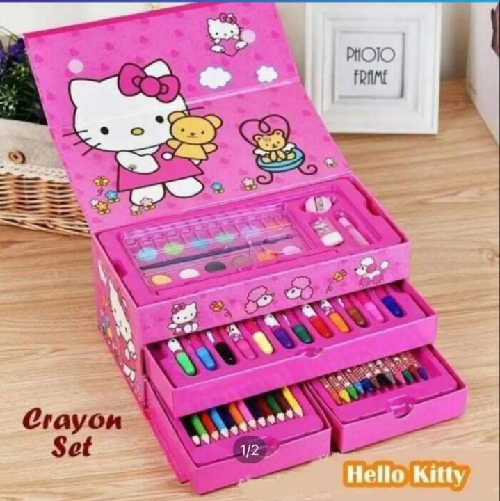 hello kitty crayons color pencil color marker and paint set of art