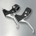 1pair Bicycle Brake Lever 3 Finger Design Semi Aluminum Construction for Mountain Foldable and Kids Bike Fits 22.2mm Handlebar. 