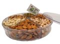 Elegant 6-Section Mix Dry Fruit Gift Box | Assorted Nuts Holiday Basket | Perfect for Thanksgiving, Birthdays, and Special Occasions. 