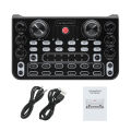 HD X60 Sound Card English Version Professional Sound Cards Audio Mixer For Karaoke Broadcast KTV Singing Live Sound Mixer. 