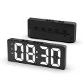 LED Mirror Table Clock Digital Alarm Snooze Display Time Desktop Electronic Table Clocks Desktop Clock. 