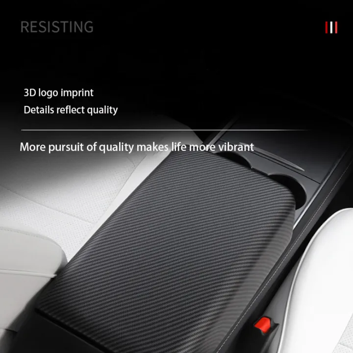 For%20Tesla%20Model%20Y%20Juniper%202025%20Model%203%20Highland%20Carbon%20Fiber%20ABS%20Case%20Center%20Console%20Arm%20Rest%20Lid%20Central%20Armrest%20Box%20Pad%20Cover%20-%20Image%204