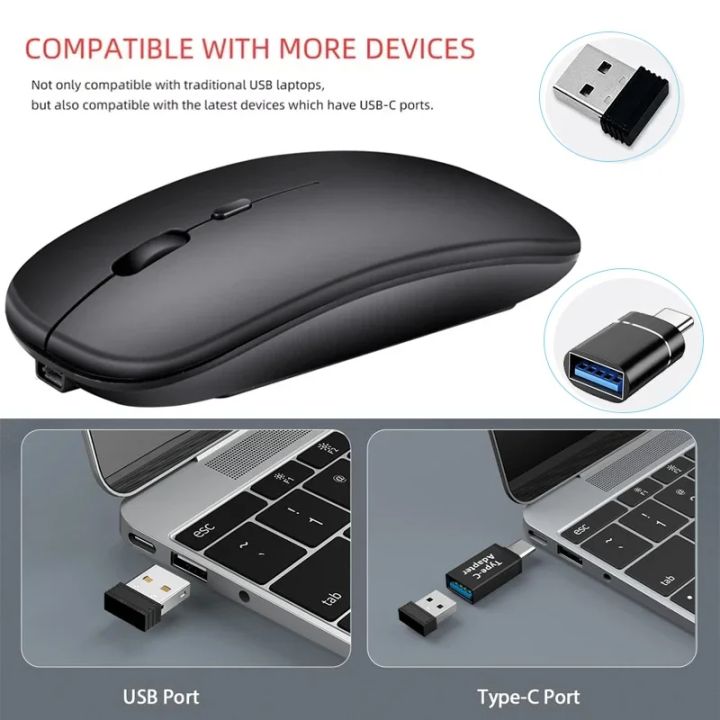 Wireless%20Mouse%20Slim%20Bluetooth-compatible%202.4G%20Computer%20Mice%20Portable%20Rechargeable/Battery%20Cordless%20Mouse%20for%20iPad%20Laptop%20Desktop%20-%20Image%204