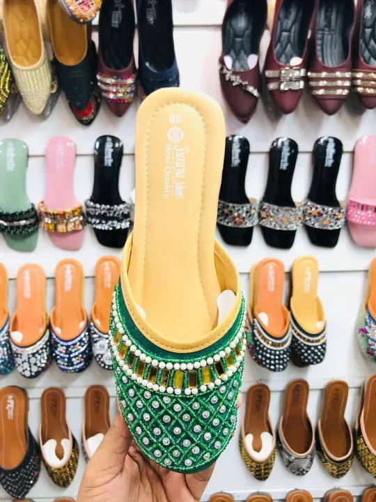 Ladies%20Pakistani%20Design%20Nagra%20Juttie%20Flat%20Sandal%20-%20Flat%20Half%20Nagra%20Shoes%20-%20Image%205