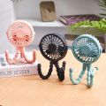 Multi Functional Student Baby Stroller Portable USB Rechargeable Lithium Battery Octopus Mini Fan.