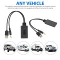 Car Universal Wireless Bluetooth-compatible Receiver USB 3.5mm Aux Media Bluetooth 5.0 Music Player Audio Cable Adapter. 