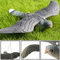 3D Fake Flying Falcon Hawk Bird Repellent Decoy Pest Control Garden Scarer Scarecrow Ornament For Hunting Yard Decoration.