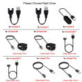 Charger Wire For Mi Band 7 Pro 6 5 Charging Cable For Miband 2 3 4 miband 5 miband 6 band 7 Portable USB Charger Adapter.