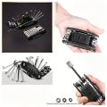 Multi-Function Bicycle Repair Tool Kit Portable Hex Spoke Screwdriver Wrench Mountain Road bike Cycling Tool Sets Black.