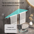 50-100CM Suction Cup Wall Towel Rack No Drilling Single Rod Retractable Towel Rack self-adhesive Storage Rack Kitchen Bathroom.