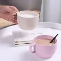 Milk Cup European-style Coffee Mug Eco-friendly Wheat Milk Cup Milk Breakfast Tea Mug Mug Simple Drinking Cup Coffee Cups. 