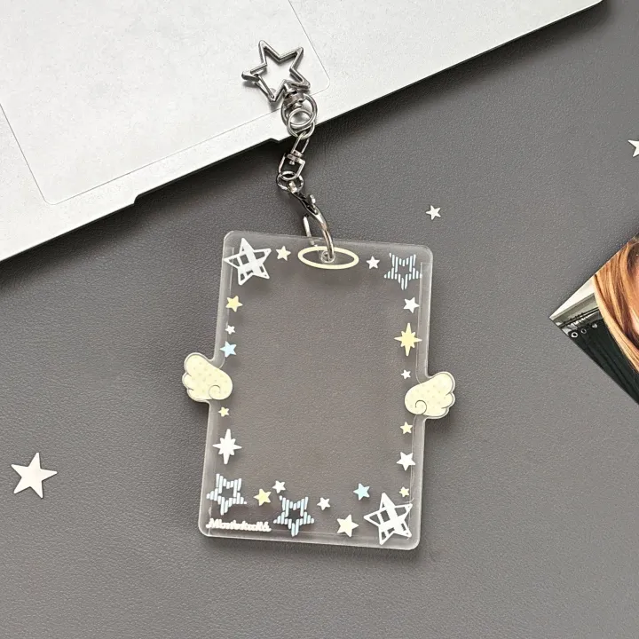 INS%20Fashion%20Simple%20Transparent%20Angel%20Wings%203in%20Card%20Holder%20Y2K%20Korean%20Girl%20Idol%20Photo%20Storage%20Card%20Bag%20Pendant%20Decoration%20%20%EF%BB%BF%20-%20Image%203