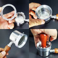 2Pcs Dosing Funnel 51/54/58mm With Puck Screen, Espresso Coffee Dosing Ring with 6 Magnets For 51/54/58mm Portafilters. 