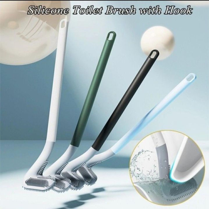 "Golf Toilet Brush, Long Handle Silicone Self-Cleaning Toilet Cleaner Brush - 360° Deep Cleaning Dead Corner Toilet Cleaning Tool - Toilet Brush with Long Handle - Silicone Toilet Cleaner - Self-Cleaning Toilet Brush - Golf Club Toilet Brush -