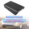 For Tesla Model Y Juniper 2025 Model 3 Highland Carbon Fiber ABS Case Center Console Arm Rest Lid Central Armrest Box Pad Cover.