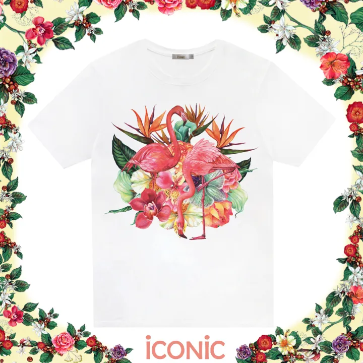 Iconic%20Fleming%20T-SHIRT%20#5666%20Flamingo%20floral%20print%20T-shirt%20women's%20clothing%20women's%20T%20shirt%20men%20T-shirt%20fashion%20T%20shirt%20White%20-%20Image%2010