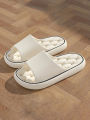 Couple Style Spring and Summer Eva Soft Thick-Soled Hollow-Out Honeycomb Massage Pattern Indoor Bathroom Outdoor Leisure Comfortable Slide Slippers for Men and Women. 