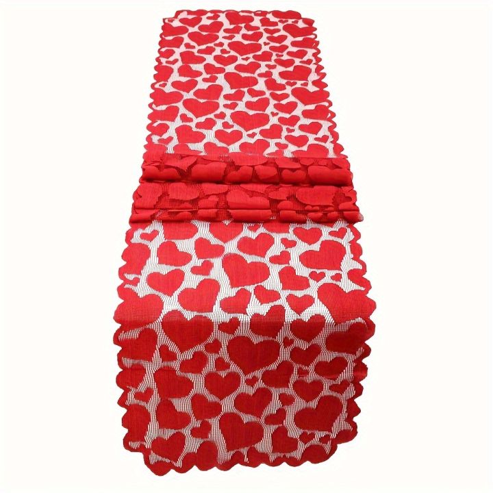 1pc%20Romantic%20Red%20Heart%20Lace%20Valentine's%20Day%20Table%20Runner%20for%20Home%20Table%20Decoration%20-%20Image%204