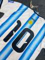 Argentina Jersey with Official 10 Number print Argentina home jersey with 10 number.