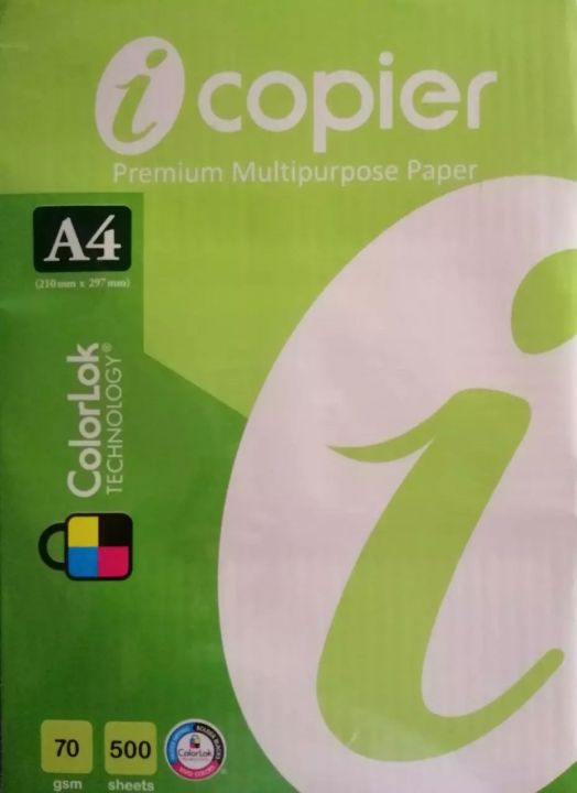 Icopier Premium Multipurpose Paper  A4 70g Photocopy Paper 70GSM 500 Sheet / 1Ream